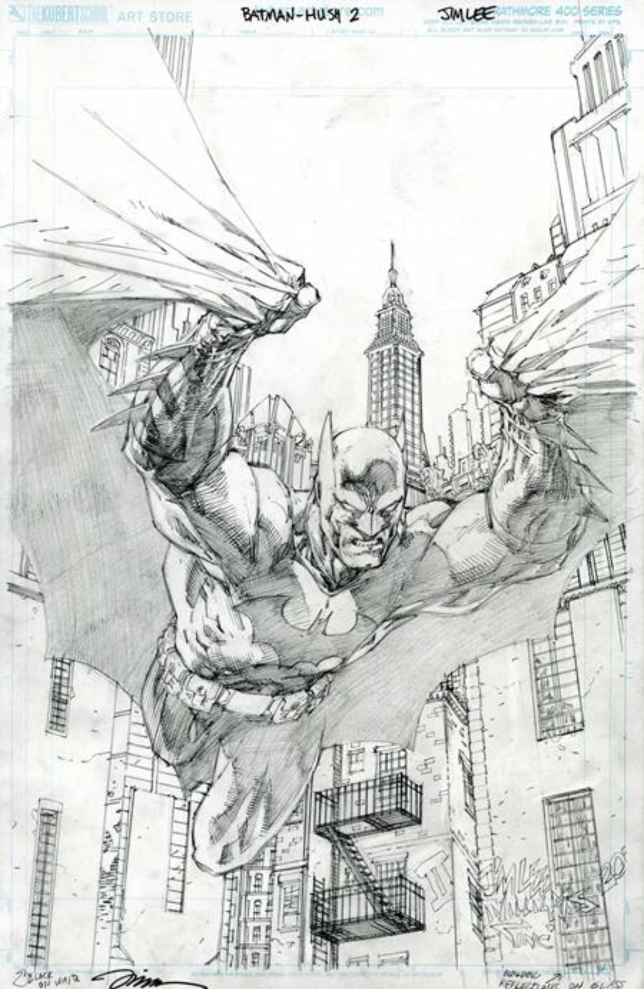 BATMAN #158 JIM LEE PENCILS 1:250 Virgin Card Stock Ratio Variant Cvr O