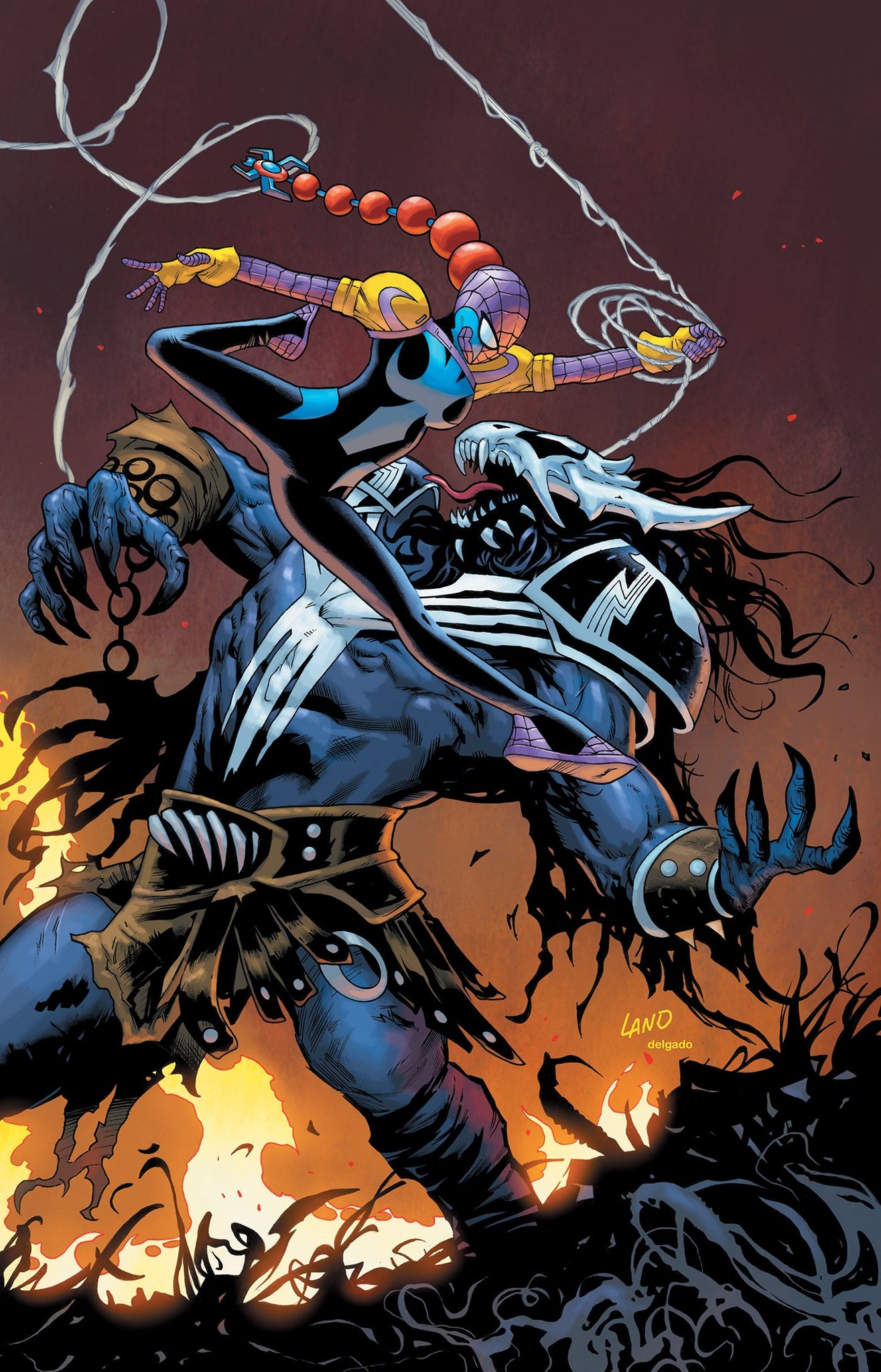 SPIDER-VERSE VS VENOMVERSE #1 GREG LAND 1:50 Virgin Ratio Variant
