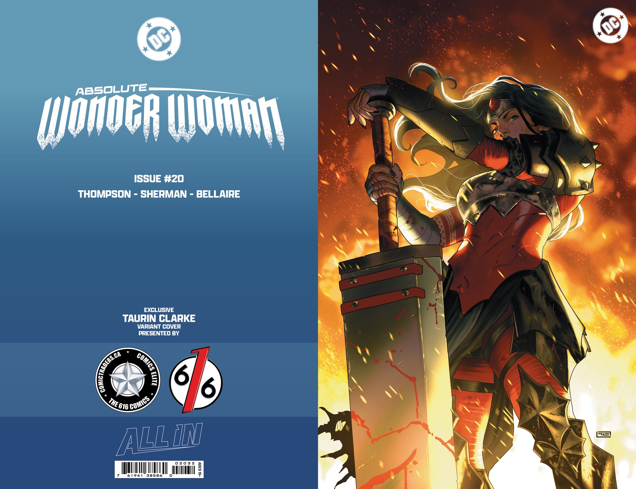 ABSOLUTE WONDER WOMAN #20 TAURIN CLARKE 616 COMICS Virgin Variant