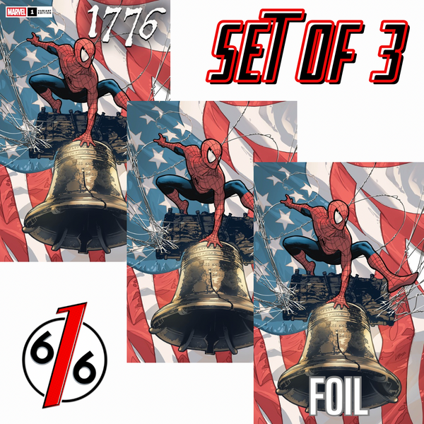 1776 #1 PABLO LOBOS VILLALOBOS 616 Trade Dress & Virgin & FOIL ABC Variant Set LTD 1000