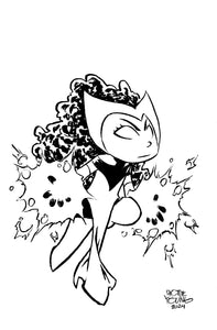 SCARLET WITCH #1 SKOTTIE YOUNG 1:50 Big Marvel Virgin B&W Ratio Variant