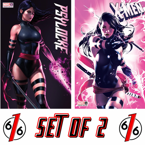 PSYLOCKE #1 IVAN TALAVERA & X-MEN #1 LOBOS 616 Variant Set LTD 3000