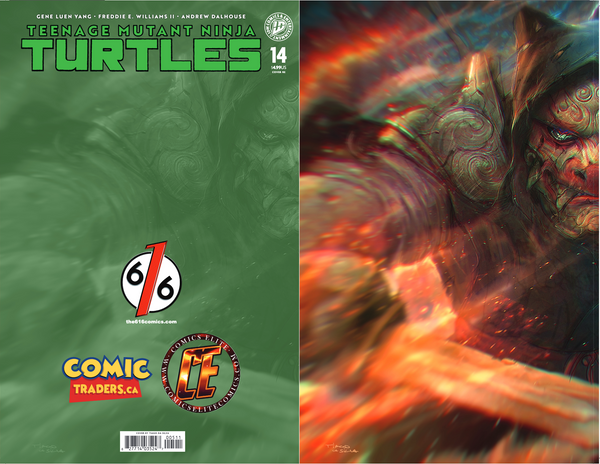 TEENAGE MUTANT NINJA TURTLES #14 TIAGO DA SILVA 616 Ujigami Virgin Connecting Variant AB Set LTD 600