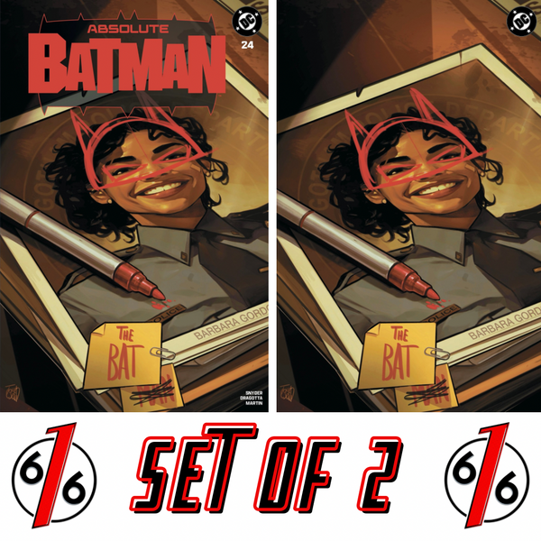 ABSOLUTE BATMAN #24 FRANCESCO TOMASELLI 616 COMICS Trade Dress & Virgin Variant AB Set LTD 1000