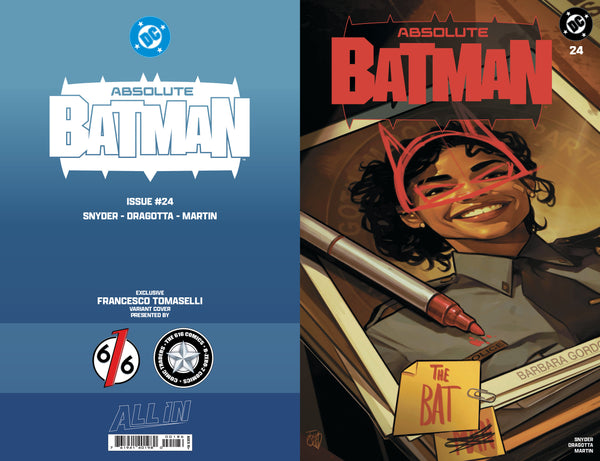 ABSOLUTE BATMAN #24 FRANCESCO TOMASELLI 616 COMICS Trade Dress & Virgin & FOIL Variant ABC Set LTD 1000