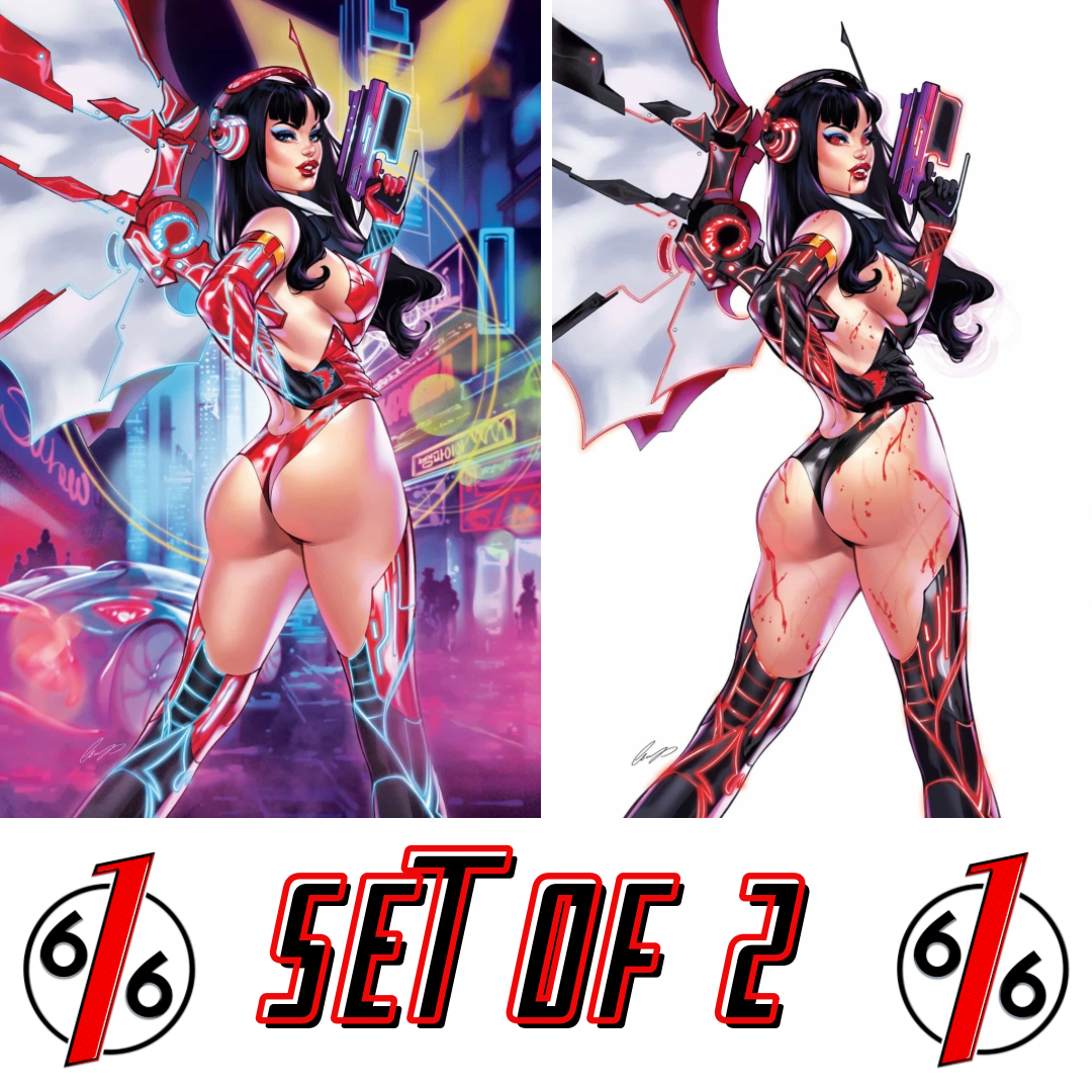 VAMPIRELLA #6 ELIAS CHATZOUDIS 616 COMICS CYBERPUNK Virgin Variant Set LTD 500