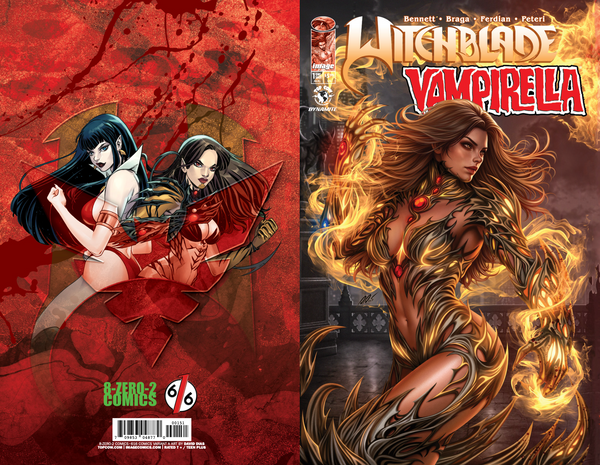 WITCHBLADE VAMPIRELLA 1 DAVID & MICHELLE DIAS 616 COMICS Variant ABCDEF Set Of 6 LTD 550