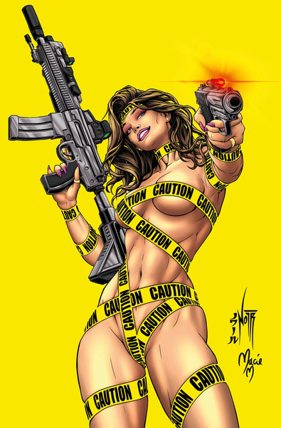 GUN HONEY DOUBLES DOWN #3 JORDAN NOIR 616 COMICS WHATNOT Virgin Negative Space Variant D LTD 300