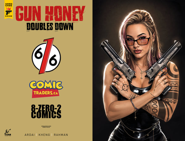 GUN HONEY DOUBLES DOWN #3 CEDRIC POULAT 616 COMICS Trade Dress & Virgin Variant ABC Set LTD 500