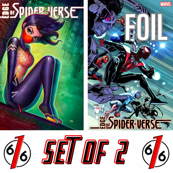 EDGE OF SPIDER-VERSE #1 SZERDY SILK & ASRAR FOIL Variant Set