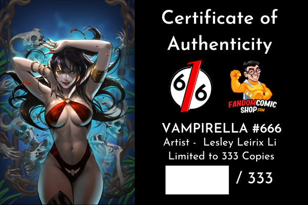 VAMPIRELLA #666 TALAVERA LEIRIX TURINI 616 Virgin Variant Set LTD 333 COA