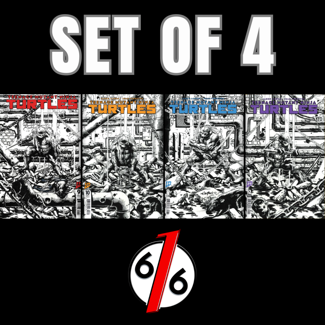 TEENAGE MUTANT NINJA TURTLES #9-12 JIMBO SALGADO Exclusive Trade Dress Connecting Variant Set LTD 600