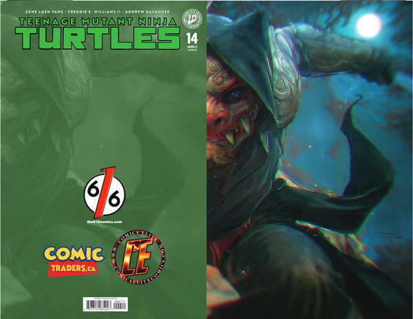 TEENAGE MUTANT NINJA TURTLES #14 TIAGO DA SILVA 616 Ujigami Virgin Connecting Variant AB Set LTD 600