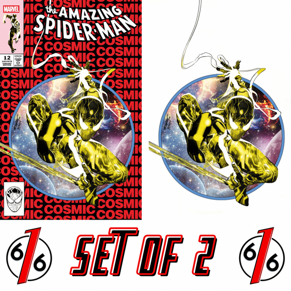 AMAZING SPIDER-MAN #12 MIKE MAYHEW 616 Cosmic Spidey Trade & Virgin Variant Set LTD 1000