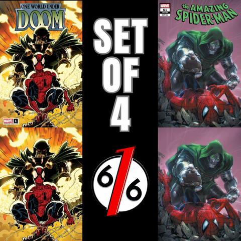 ONE WORLD UNDER DOOM 1 ANDREWS & ASM 61 TIAGO 616 Variant Set LTD 1000