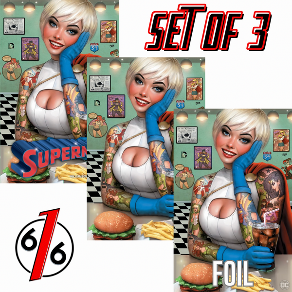 SUPERMAN 18 NATHAN SZERDY 616 DINER TATTOO Variant Set ABC LTD 1000