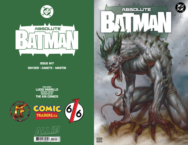 ABSOLUTE BATMAN #17 LUCIO PARRILLO Trade Dress & Virgin Variant AB Set LTD 1000