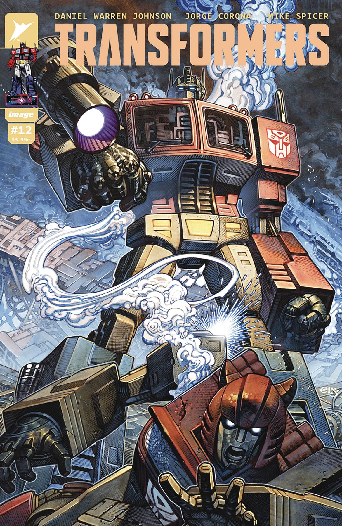 TRANSFORMERS #12 CHRIS STEVENS 1:25 Ratio Variant Cvr D