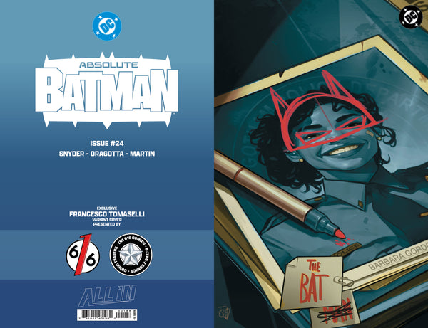 ABSOLUTE BATMAN #24 FRANCESCO TOMASELLI 616 COMICS Trade Dress & Virgin & FOIL Variant ABC Set LTD 1000