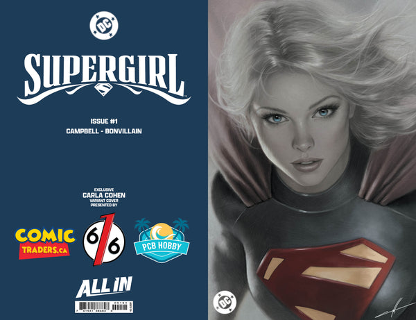 SUPERGIRL #1 CARLA COHEN 616 COMICS Virgin Variant B LTD 1500