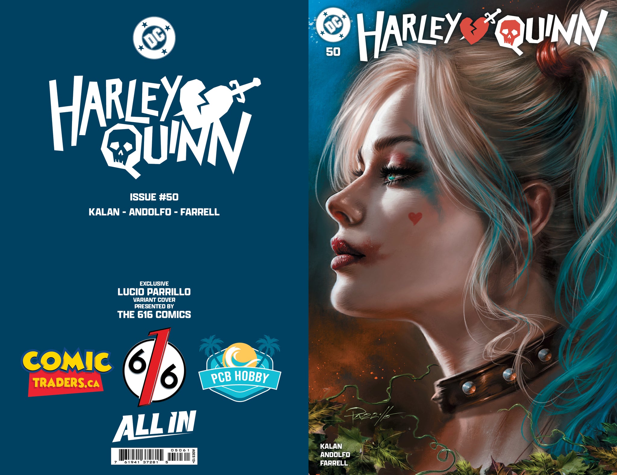 HARLEY QUINN #50 LUCIO PARRILLO 616 Trade Dress Variant A LTD 3000