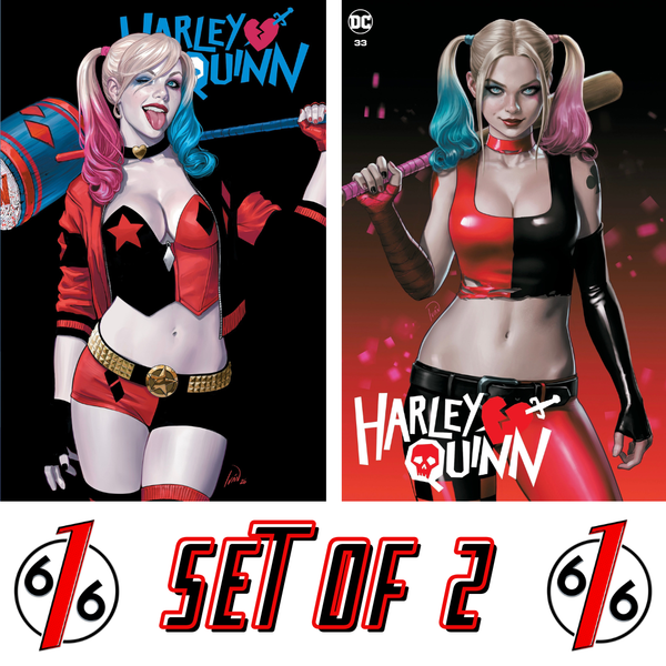 HARLEY QUINN #33 & 66 IVAN TALAVERA 616 COMICS Variant Set LTD 3000