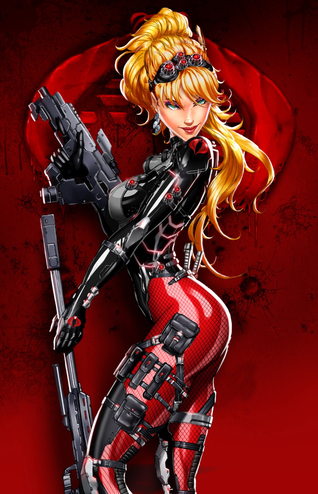 GI JOE #12 JAMIE TYNDALL 616 COMICS Chameleon Virgin FOIL Variant B LTD 750