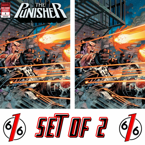 PUNISHER RED BAND #1 TYLER KIRKHAM 616 Trade Dress & Virgin Variant Set LTD 1000