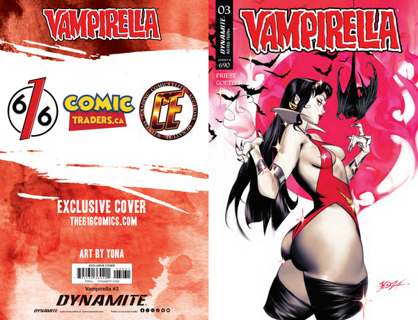 VAMPIRELLA #3 (2026) YONA 616 COMICS Trade Dress & Virgin Variant AB Set LTD 500