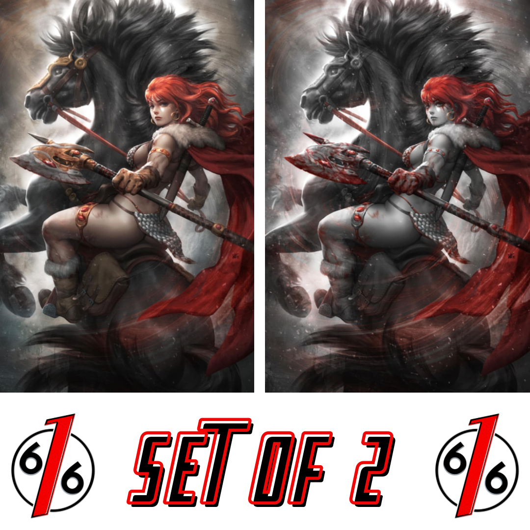 RED SONJA NOIR #1 KENDRICK KUNKKA LIM 616 Virgin Variant Set LTD 500