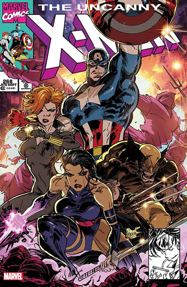 UNCANNY X-MEN #268 FACSIMILE KAARE ANDREWS Trade Dress & Virgin