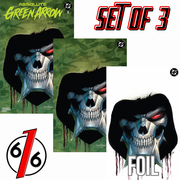 ABSOLUTE GREEN ARROW #2 TYLER KIRKHAM 616 COMICS Trade Dress & Virgin & FOIL Variant ABC Set LTD 1000