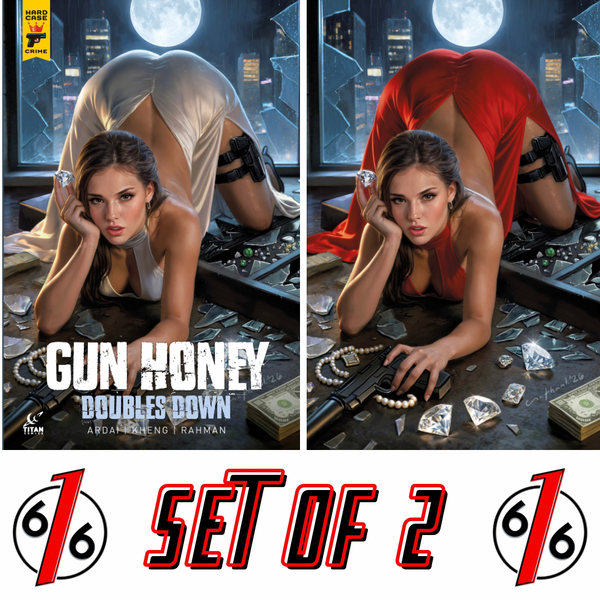 GUN HONEY DOUBLES DOWN #1 NATHAN LORENZANA 616 COMICS Trade Dress & Virgin Variant AB Set LTD 500