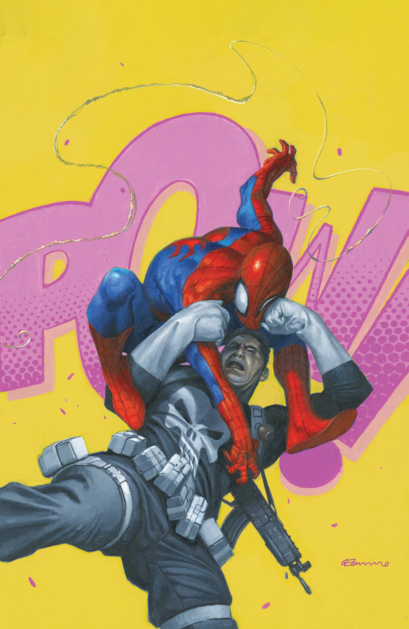 PUNISHER VS SPIDER-MAN #1 FABRIZIO DE TOMMASO 616 COMICS Virgin
