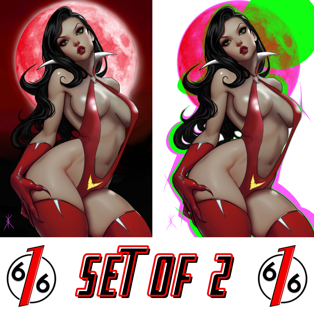 VAMPIRELLA #7 KISSKISS 616 COMICS Virgin Variant AB Set LTD 500