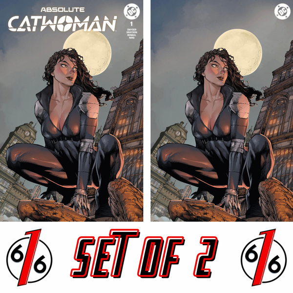 ABSOLUTE CATWOMAN #1 ED BENES 616 COMICS Trade Dress & Virgin Variant AB Set LTD 1000