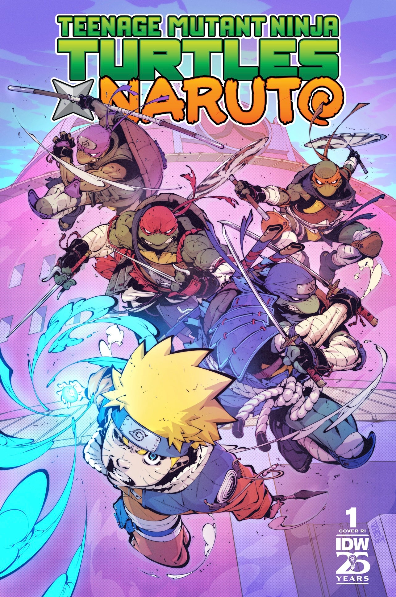 TEENAGE MUTANT NINJA TURTLES X NARUTO 1 KIM JACINTO 1:50 Ratio Variant