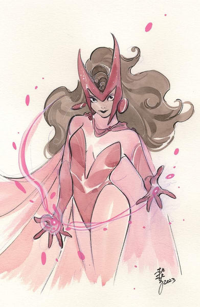 SCARLET WITCH & QUICKSILVER #1 PEACH MOMOKO Virgin Variant