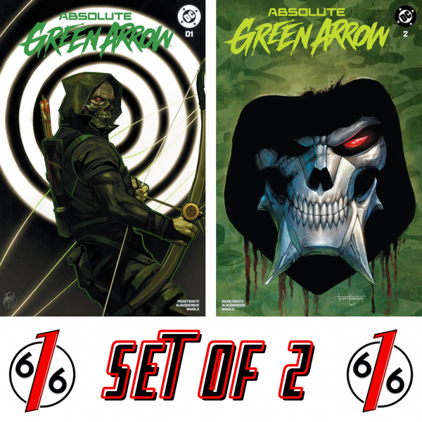 ABSOLUTE GREEN ARROW #1-2 TOMASELLI & KIRKHAM 616 COMICS Trade Dress Variant Set LTD 3000