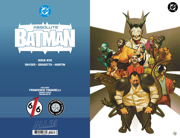 ABSOLUTE BATMAN #25 FRANCESCO TOMASELLI 616 COMICS FOIL Virgin Villains Variant C LTD 1000