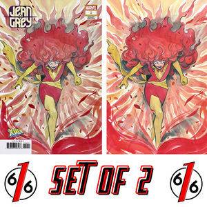 JEAN GREY #2 PEACH MOMOKO Trade Dress & Virgin Variant Set X-Men 60TH