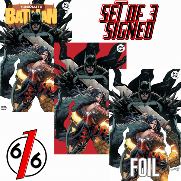 SIGNED - ABSOLUTE BATMAN #16 TYLER KIRKHAM 616 COMICS Variant ABC Set LTD 1000