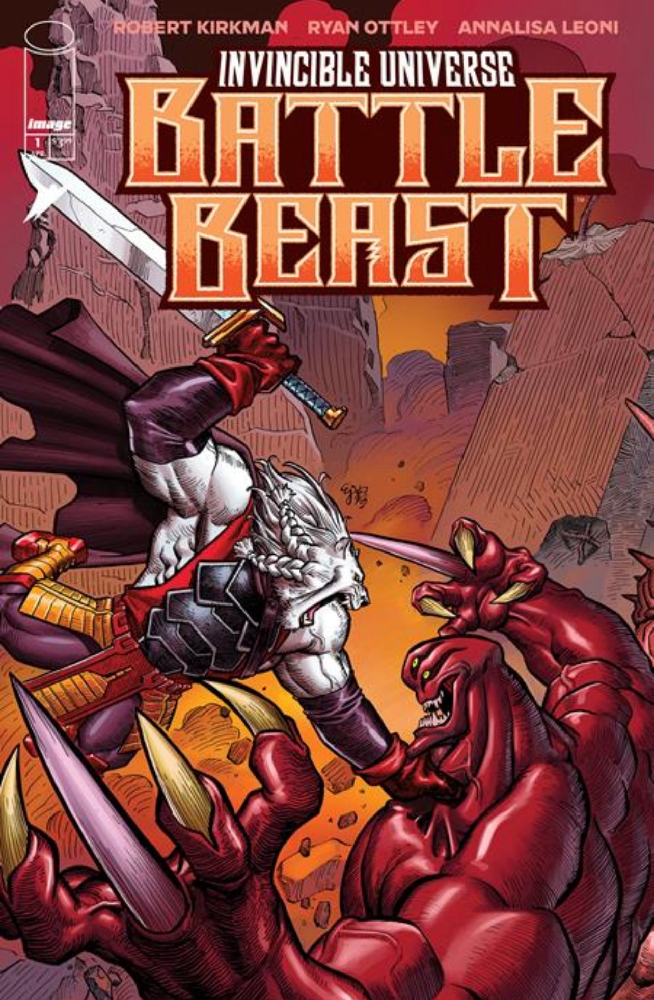 INVINCIBLE UNIVERSE BATTLE BEAST #1 EJ SU 1:10 Ratio Variant Cvr D