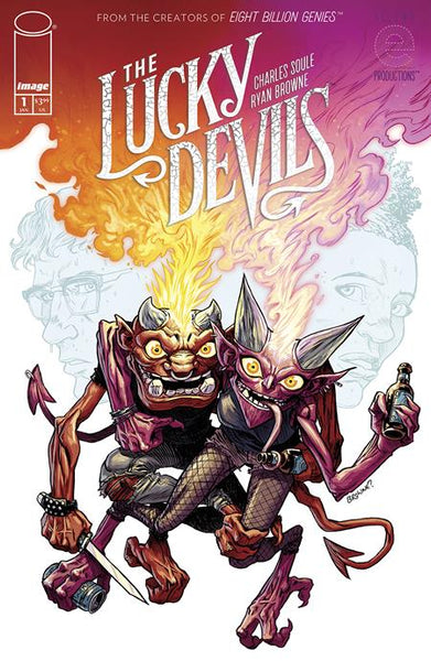 LUCKY DEVILS #1 BRETT BEAN 616 Virgin Variant & BROWNE Main Cvr LTD 500