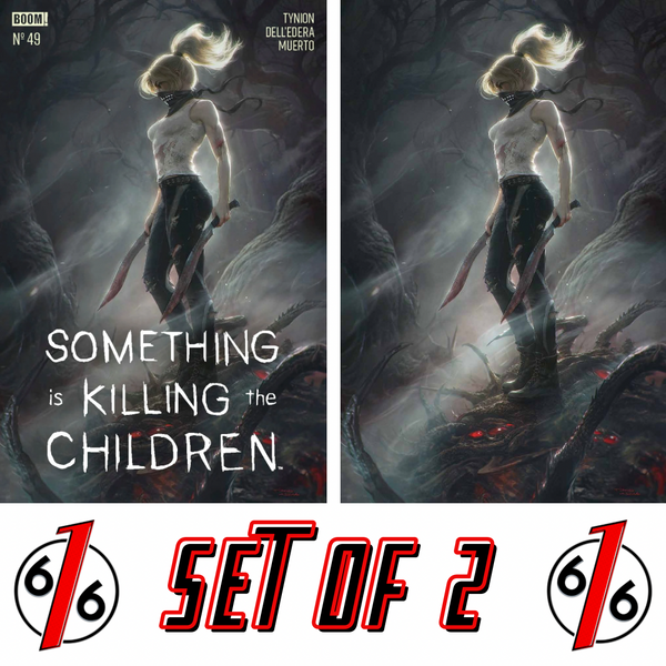 SOMETHING IS KILLING THE CHILDREN #49 TIAGO DA SILVA 616 COMICS Trade Dress & Virgin Variant AB Set LTD 500