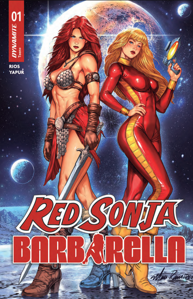 RED SONJA BARBARELLA #1 MANO RAMIREZ 616 COMICS Trade Dress & Virgin Variant AB Set LTD 500