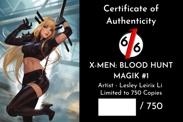 X-MEN BLOOD HUNT MAGIK #1 LEIRIX LI 616 Virgin Variant B LTD 750 COA