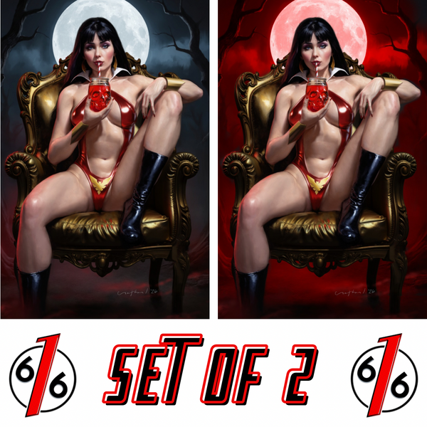 VAMPIRELLA #1 (2026) NATHAN LORENZANA 616 COMICS Virgin Variant AB Set LTD 500