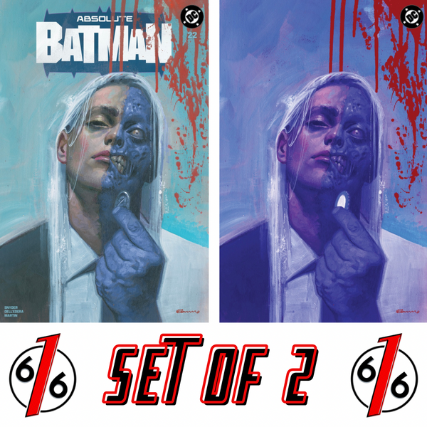 ABSOLUTE BATMAN #22 FABRIZIO DE TOMMASO 616 COMICS Trade Dress & Virgin Variant AB Set LTD 1000