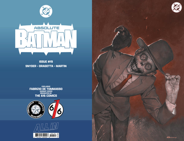 ABSOLUTE BATMAN #19 FABRIZIO DE TOMMASO 616 COMICS Virgin FOIL Variant CD Set LTD 1000